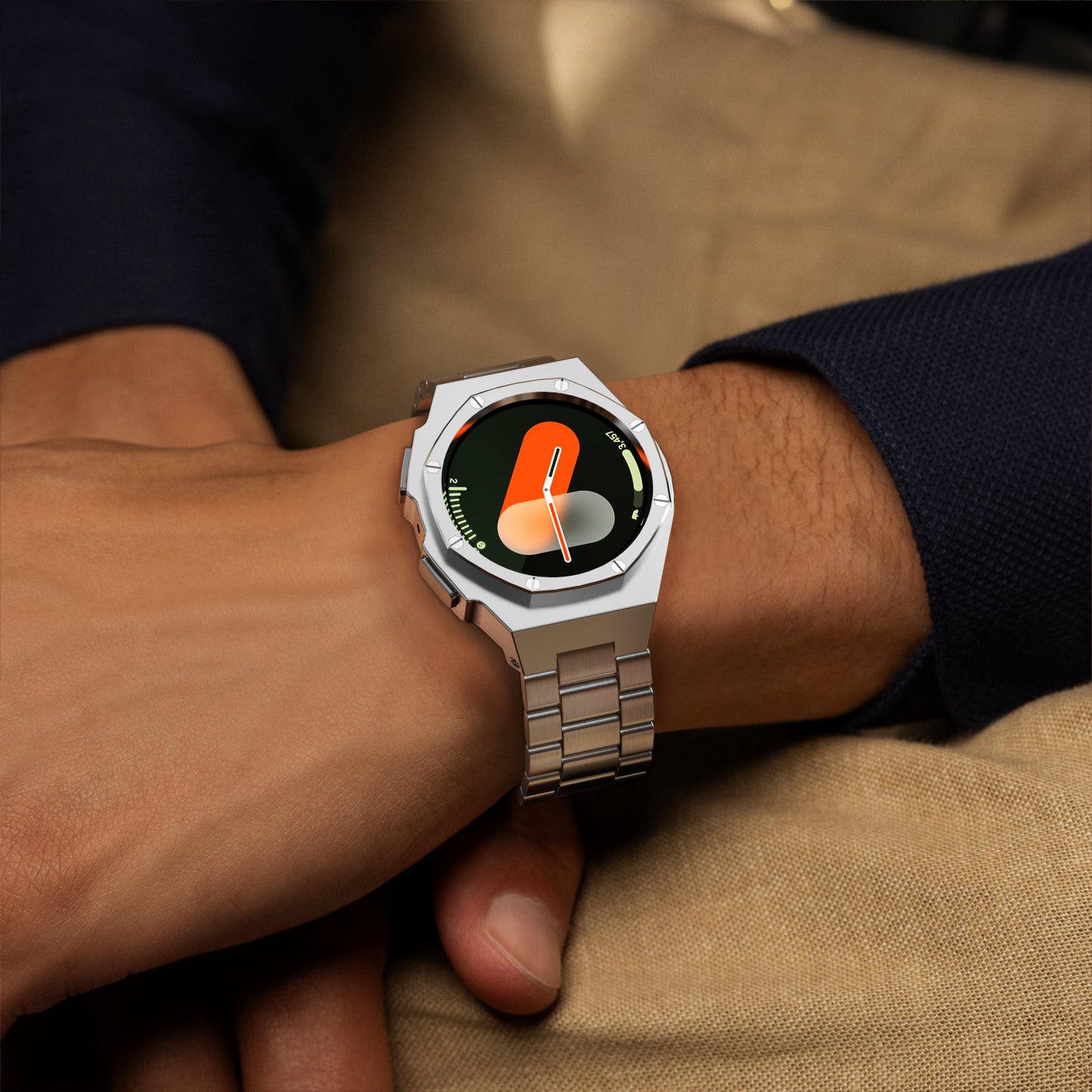 Metal Protective Case & Strap for Samsung Galaxy Watch 7 (44mm) - Watch Over Here