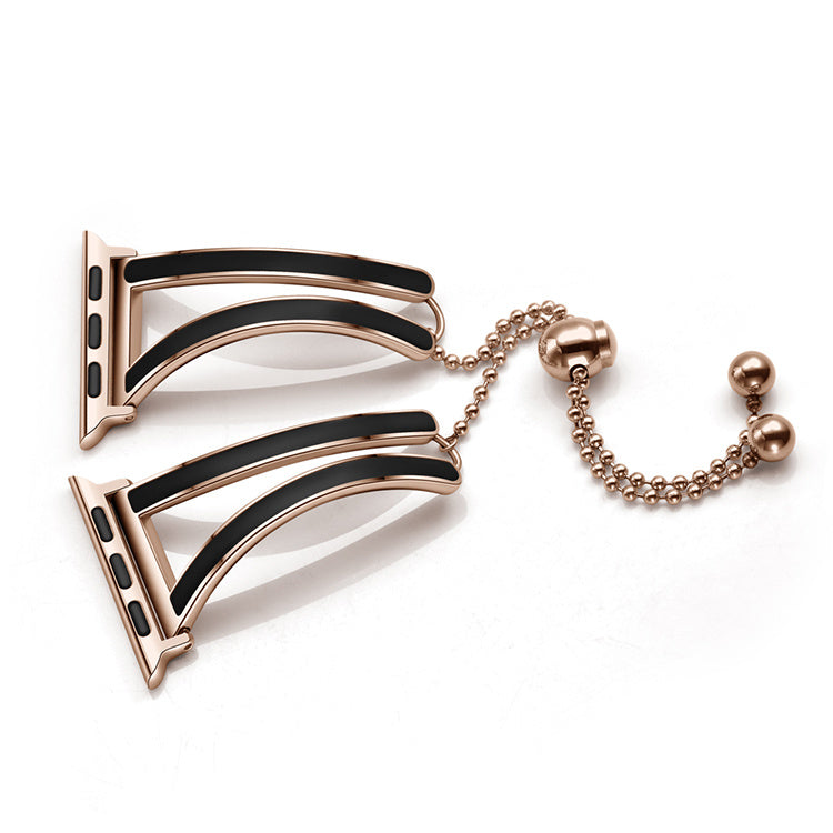 Rose Gold Stainless Steel Watch Strap for Apple Watch - Watch Over Here