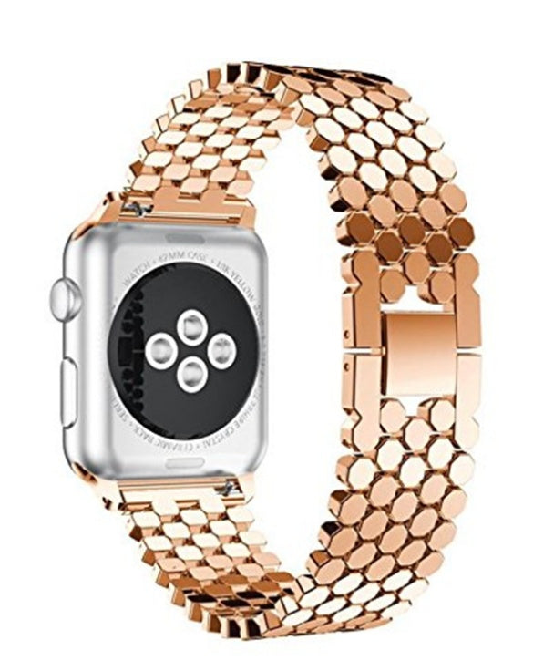 Fish Scale Stainless Steel Strap for Apple Watch - Watch Over Here