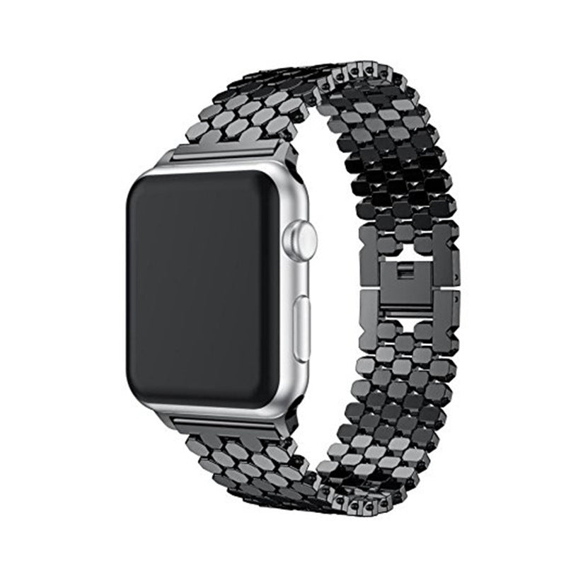 Fish Scale Stainless Steel Strap for Apple Watch - Watch Over Here