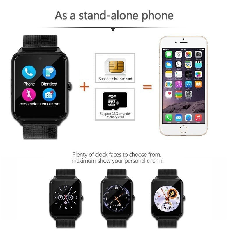 Z60 Smart Watch – Bluetooth Smart Wear with SIM Card Support - Watch Over Here