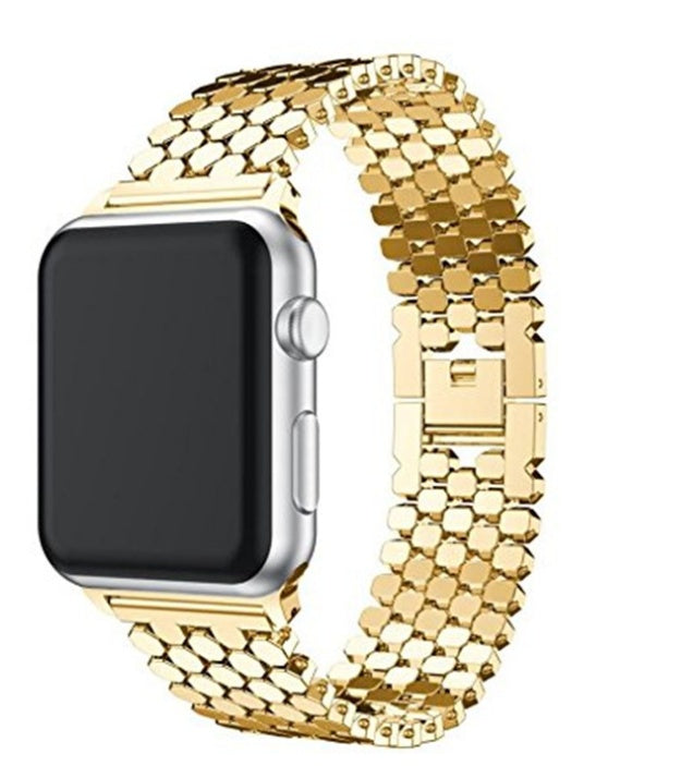 Fish Scale Stainless Steel Strap for Apple Watch - Watch Over Here