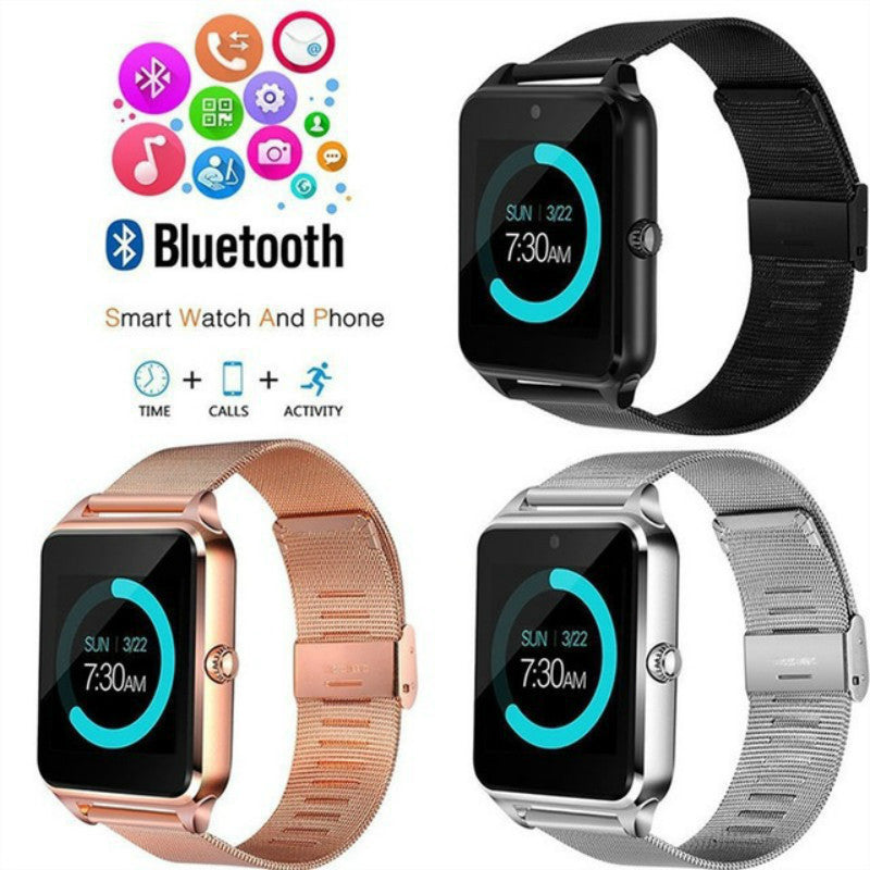 Z60 Smart Watch – Bluetooth Smart Wear with SIM Card Support - Watch Over Here
