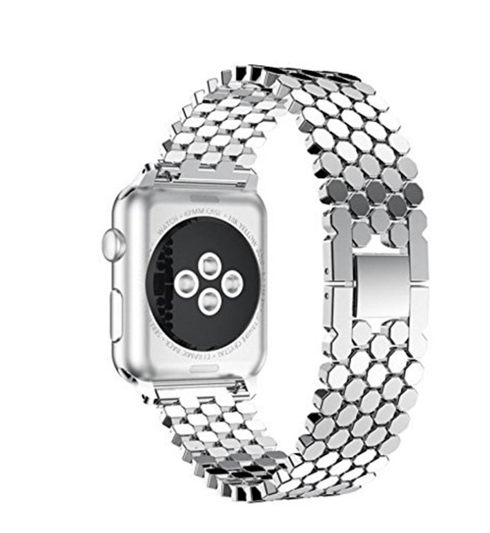 Fish Scale Stainless Steel Strap for Apple Watch - Watch Over Here
