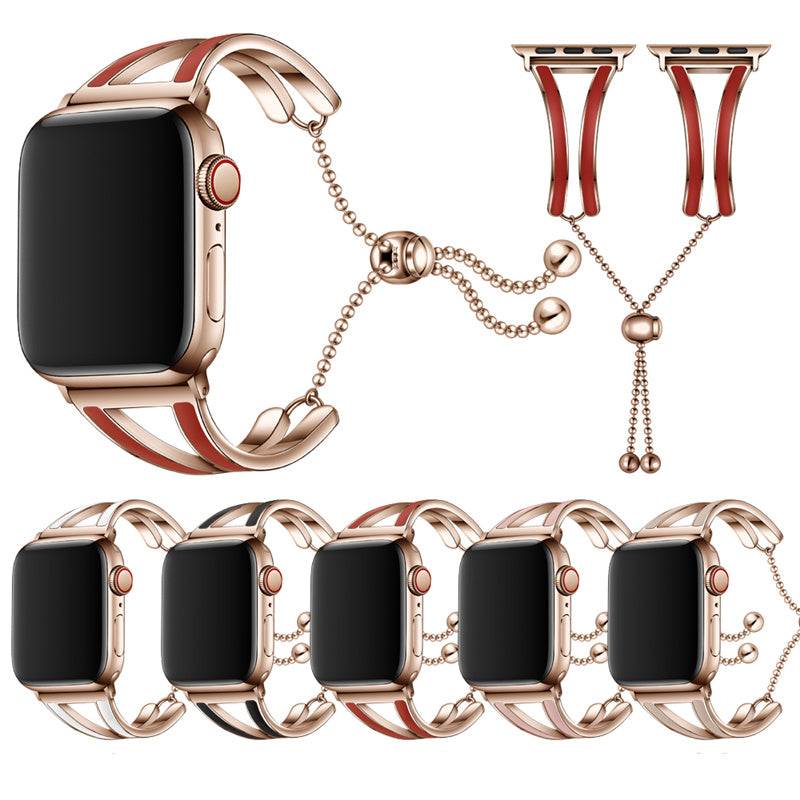 Rose Gold Stainless Steel Watch Strap for Apple Watch - Watch Over Here