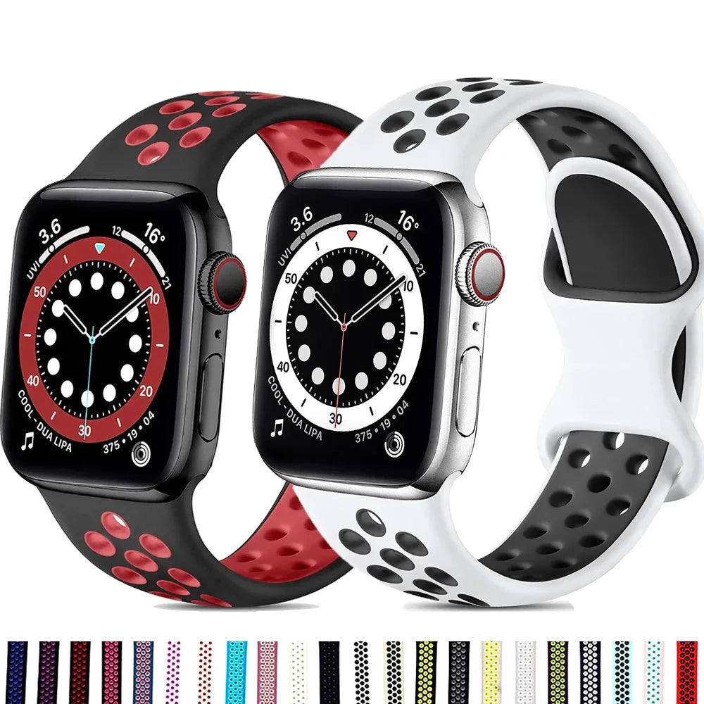 Silicone Strap For Apple Watch band