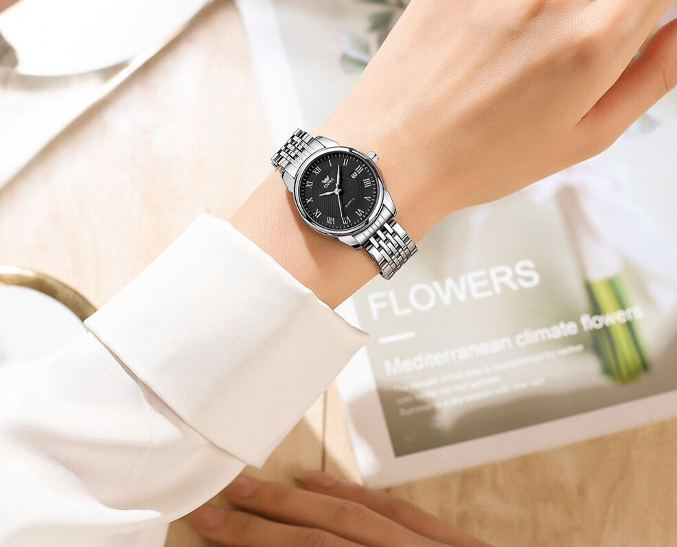 Stainless Steel Strap Waterproof Wristwatch