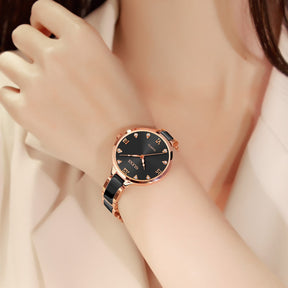 Watch Elegant Ceramic Strap Ladies Watch