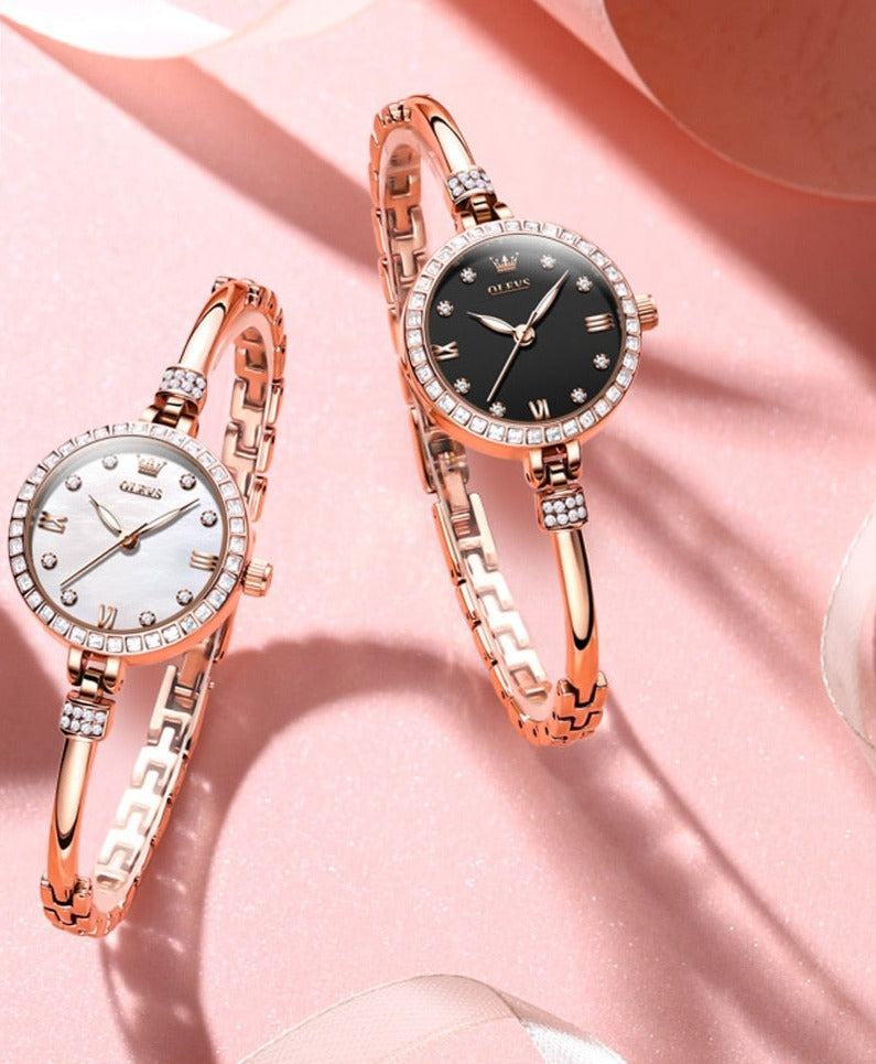 Rose Gold Bracelet Wristwatch