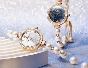 Luxury Pearl Bracelet Chain Quartz WristWatch