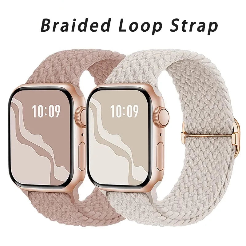 Braided Loop Strap For Apple watch Ultra 2 Band iWatch series