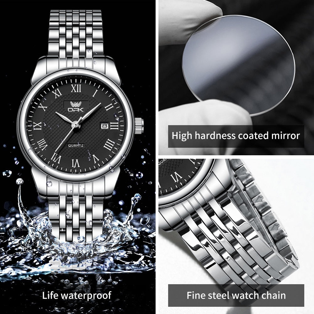 Stainless Steel Strap Waterproof Wristwatch