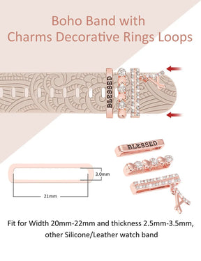 Charms Decorative Ring Loop for Apple Watch Band