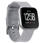Grey Canvas Nylon Braided Watch Strap for Apple Watch - Watch Over Here
